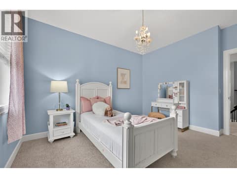 Third bedroom on the upper level at 1996 Twin Ridge Court, Wilden, Kelowna