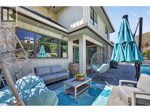 Uncovered patio space at 1996 Twin Ridge Court, Wilden, Kelowna