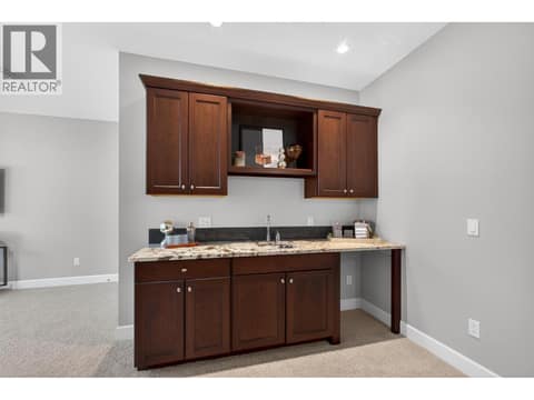 Wet bar by the recreation space at 1996 Twin Ridge Court, Wilden, Kelowna