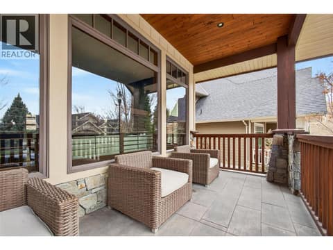 With an adorable front porch at 1996 Twin Ridge Court, Wilden, Kelowna