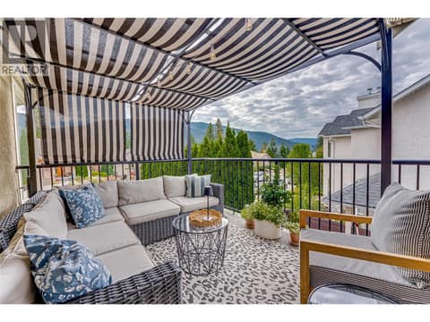 Cozy outdoor space at 6933 Manning Place Unit# 1, Foothills, Vernon