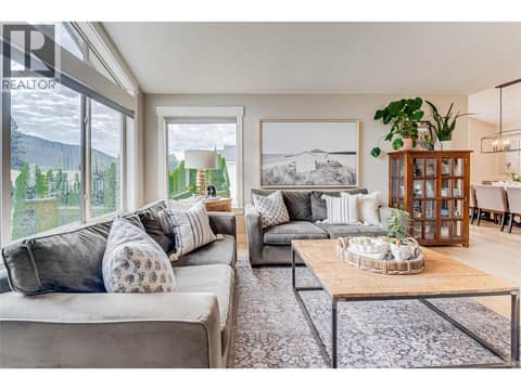 Large windows let in lots of light at 6933 Manning Place Unit# 1, Foothills, Vernon