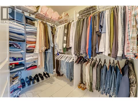 Walk in closet at 6933 Manning Place Unit# 1, Foothills, Vernon