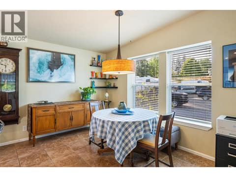 Dining. at 8712 Steuart Street Unit# 54, Summerland Rural