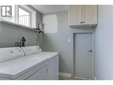 Separate laundry in suite at 1859-1861 Mountain Avenue, Glenmore, Kelowna