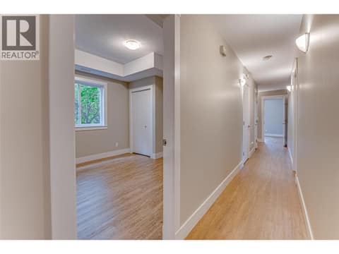 Hallway looking from living room at 3804 32 Avenue Unit# 3, City of Vernon