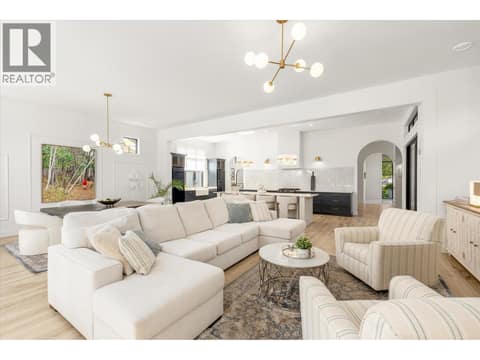Open concept floor plan. Perfect for entertaining at 2053 Long Street, Kelowna South
