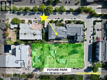 View over city owned future Neighborhood Park at 2142 Vasile Road Unit# #409, Springfield/Spall, Kelowna