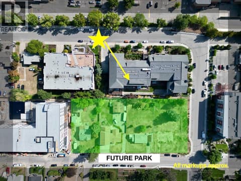 View over city owned future Neighborhood Park at 2142 Vasile Road Unit# #409, Springfield/Spall, Kelowna
