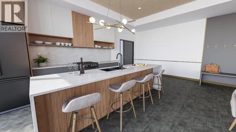Communal Kitchen at 1280 Sutherland Avenue Unit# 515, Springfield/Spall, Kelowna