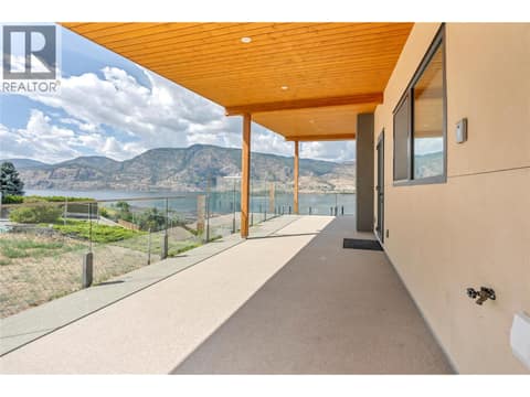Side balcony with roughed in vents, water and gas hookup at 3984 Finnerty Road, Wiltse/Valleyview, Penticton