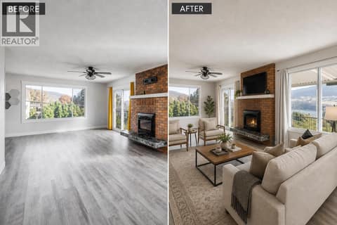 LR9Virtual staging) at 2575 Robinson Road, Lake Country East / Oyama
