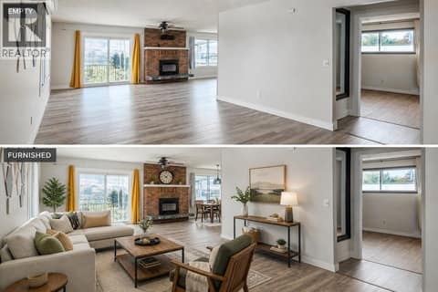 Open concept(virtual staging at 2575 Robinson Road, Lake Country East / Oyama