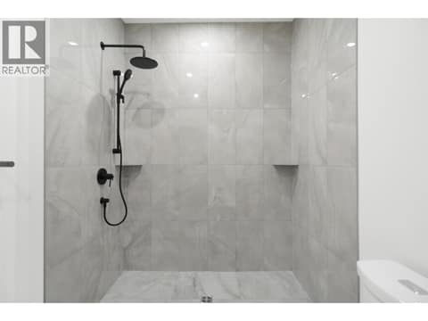 Full bathroom in the basement at 5533 Foothill Court, Kettle Valley, Kelowna