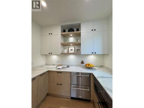 Pantry with additional fridge drawer at 5533 Foothill Court, Kettle Valley, Kelowna