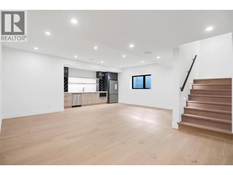 Rec room in the basement at 5533 Foothill Court, Kettle Valley, Kelowna
