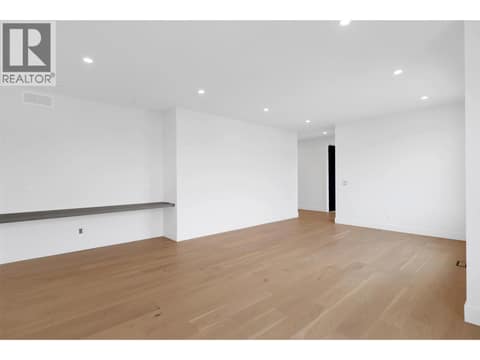 Spacious bonus room  / family room with built in counter at 5533 Foothill Court, Kettle Valley, Kelowna
