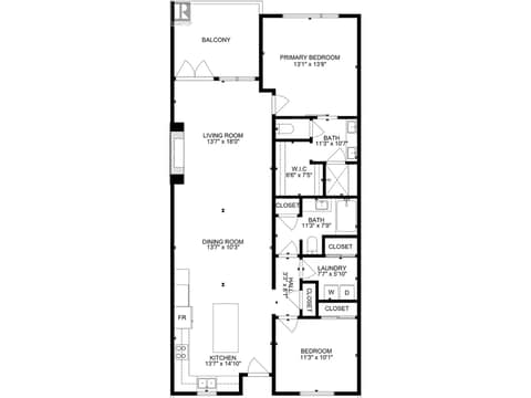2 Bed 2 Bath Floor plan #14 at 9700 Santina Road Unit# 14, Lake Country North West