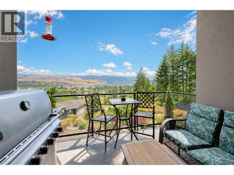 Rear covered deck with gas line at 9700 Santina Road Unit# 14, Lake Country North West