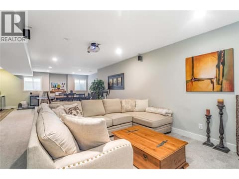 Recreation Room/Media Area - Lower Level at 1528 FAWN RUN Drive, Upper Mission, Kelowna