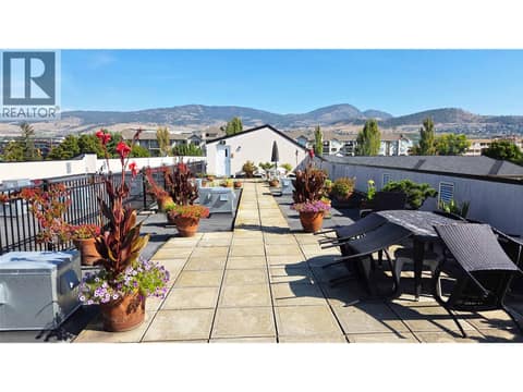 Roof Top Garden and Rec Area at 255 Aurora Crescent Unit# 204, Rutland North, Kelowna