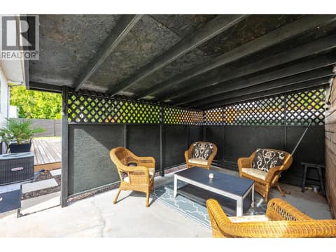 Carport/patio. at 637 Alexander Avenue, Main North, Penticton