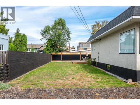 Yard. at 637 Alexander Avenue, Main North, Penticton