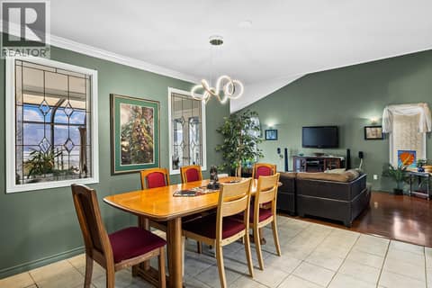 Dining room at 3219 Sagebrush Court, Shannon Lake, West Kelowna