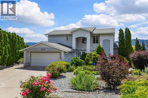 Front view at 3219 Sagebrush Court, Shannon Lake, West Kelowna