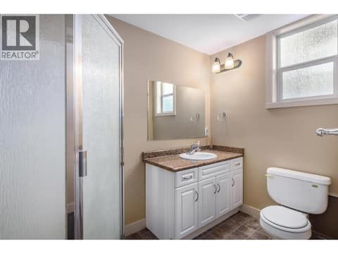 Basement bathroom at 1377 Glenview Avenue, Glenmore, Kelowna