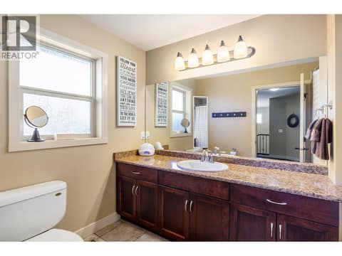 Upstairs bathroom at 1377 Glenview Avenue, Glenmore, Kelowna
