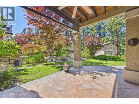 Patio Down to Studio at 1950 Capistrano Drive Unit# 108, University District, Kelowna