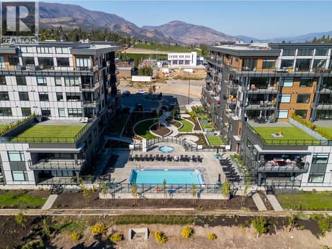 Aerial View of The Residences at Lakeview Village at 2780 Olalla Road Unit# 107, Lakeview Heights, West Kelowna