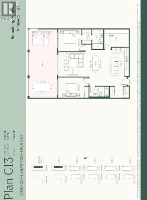 Floorplan at 2780 Olalla Road Unit# 107, Lakeview Heights, West Kelowna