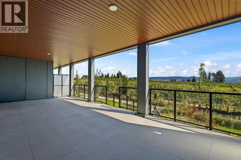 Spacious Deck with Vineyard Views at 2780 Olalla Road Unit# 107, Lakeview Heights, West Kelowna