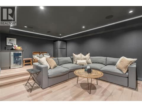 Theatre room with wet bar at 1113 Mt Fosthall Drive, Middleton Mountain Vernon