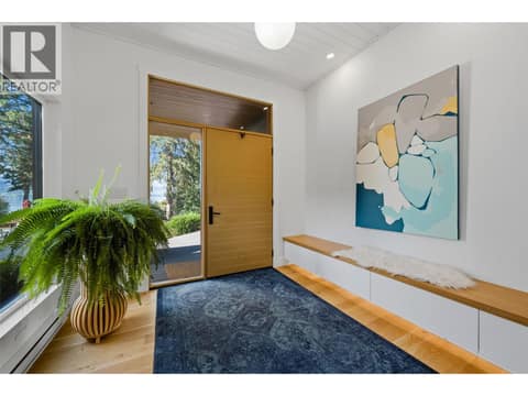 Foyer Entrance. 10 foot ceiling. at 5147 Lakeshore Road, Upper Mission, Kelowna