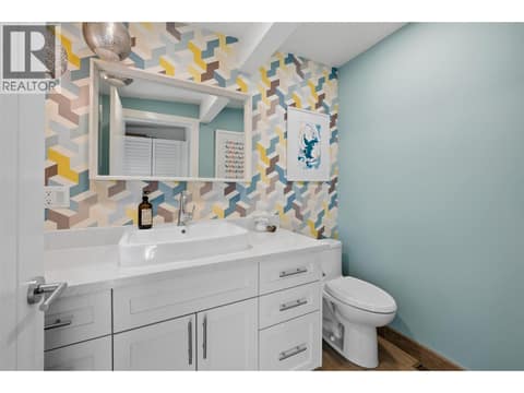 Half Bath off living room at 5147 Lakeshore Road, Upper Mission, Kelowna