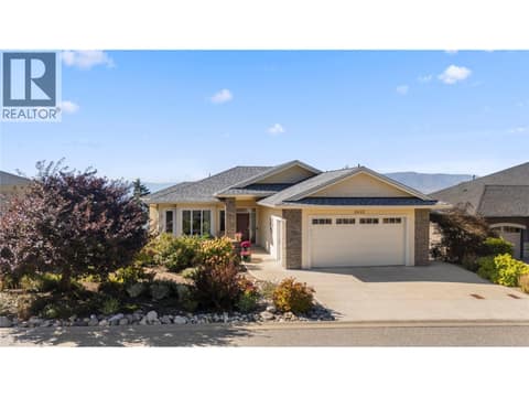 Front exterior at 2442 Bella Vista Street, Black Mountain, Kelowna