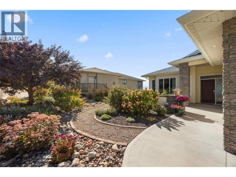 Low maintenance front yard landscaping at 2442 Bella Vista Street, Black Mountain, Kelowna