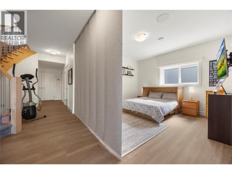Room divider in place at 2442 Bella Vista Street, Black Mountain, Kelowna