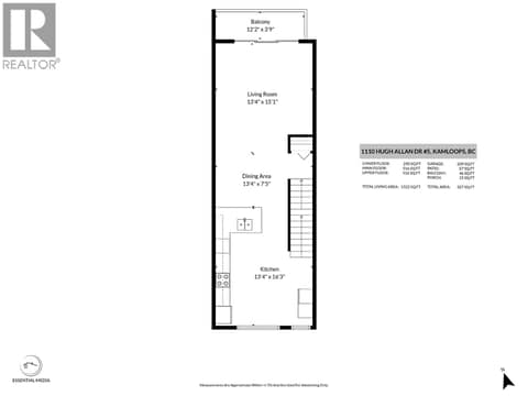 Main Floor at 1110 HUGH ALLAN Drive Unit# 5, Aberdeen, Kamloops