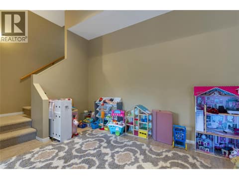 Huge family room downstairs with soring 12' ceilings at 110 Red Rock Crescent, Enderby / Grindrod