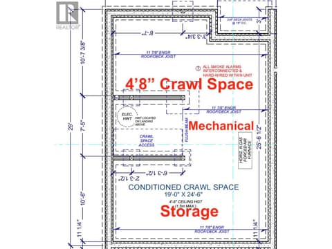 4' 8"" High Crawl Space for Storage at 745 Morrison Avenue Unit# 4, Kelowna South