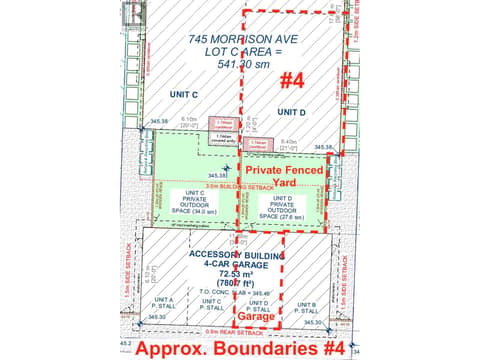 Lot Layout #4 'D' at 745 Morrison Avenue Unit# 4, Kelowna South