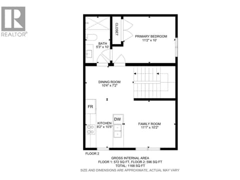 Main Floor - 1 Bed plus Full Bathroom, Kitchen, DR, LR at 745 Morrison Avenue Unit# 4, Kelowna South