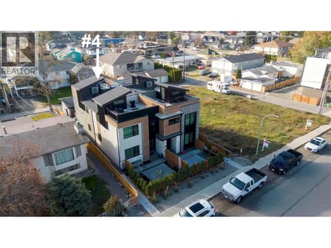 New 2022 Town Home 4 Plex at 745 Morrison Avenue Unit# 4, Kelowna South