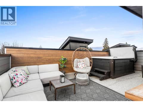 Roof top Patio Deck at 745 Morrison Avenue Unit# 4, Kelowna South