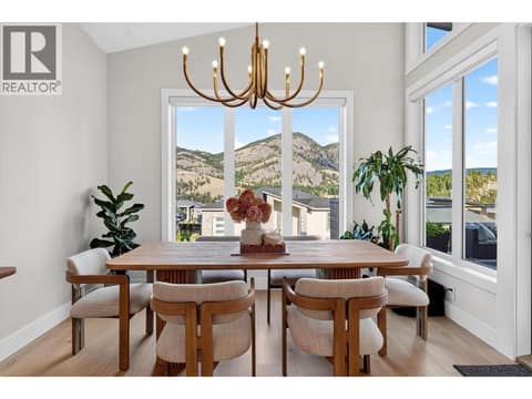 Dining area at 887 Loseth Drive, Black Mountain, Kelowna