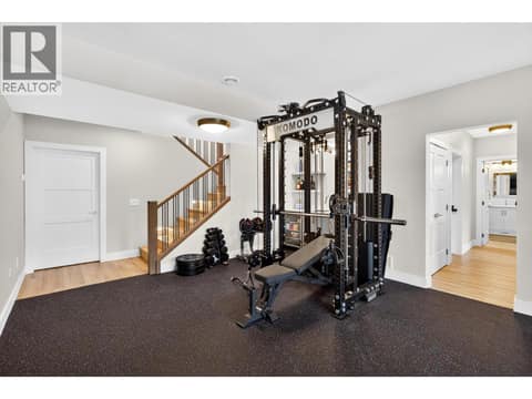 Lower level living/rec room at 887 Loseth Drive, Black Mountain, Kelowna
